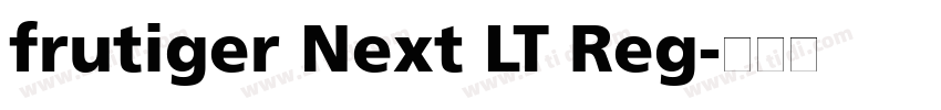 frutiger Next LT Reg字体转换